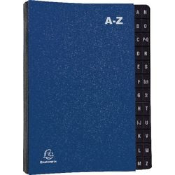 Sorteermap exacompta blauw a-z