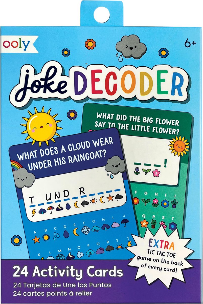Ooly - joke decoder - activity cards - 24 moppen ontdekkingskaarten