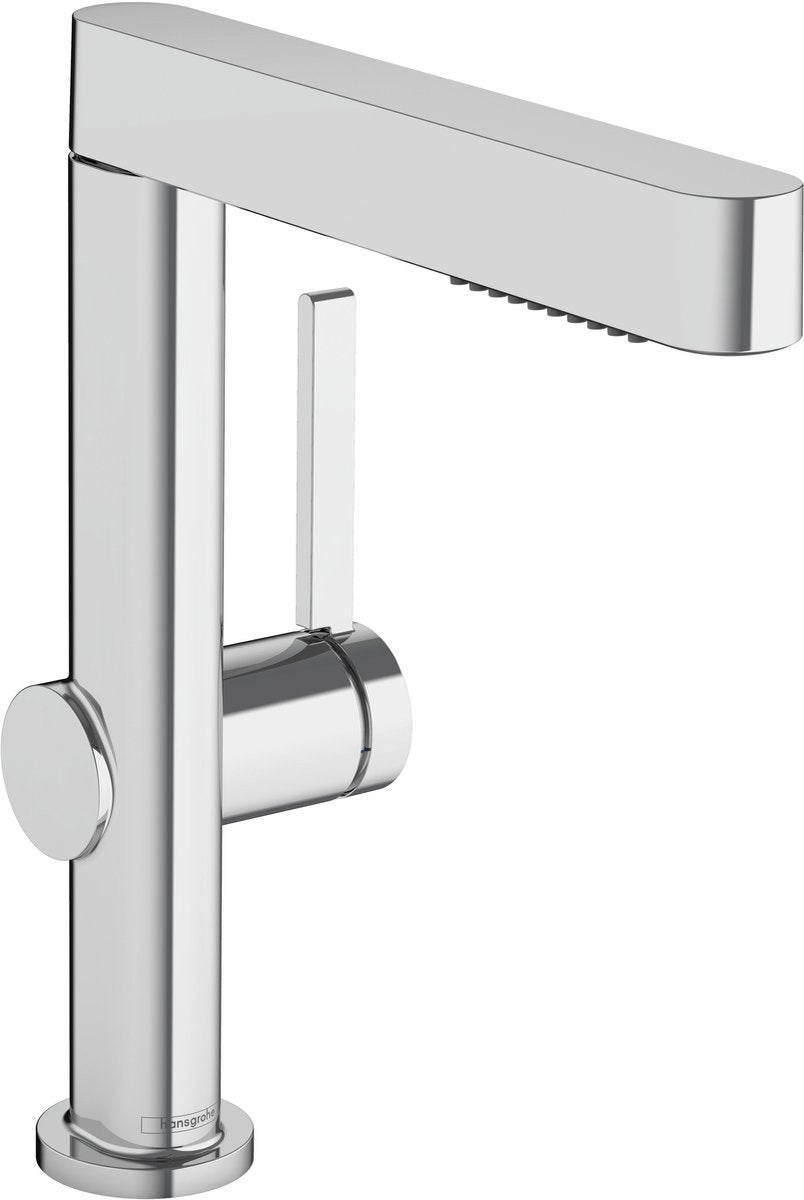 Hansgrohe finoris - wastafelkraan - met afvoerplug - 230mm - uittrekbare vuistdouche - 2 straalfuncties - chroom