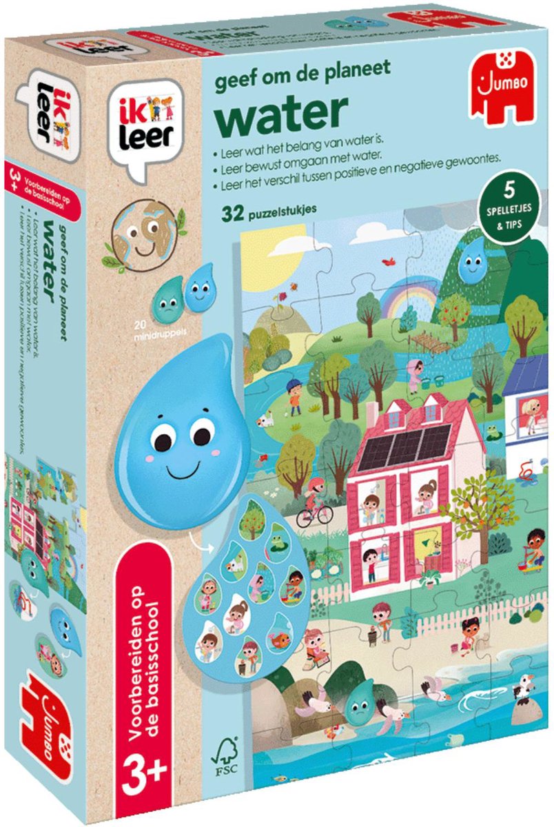 Ik leer jumbo - - geef om de planeet water - educatief spel - vanaf 4 jaar