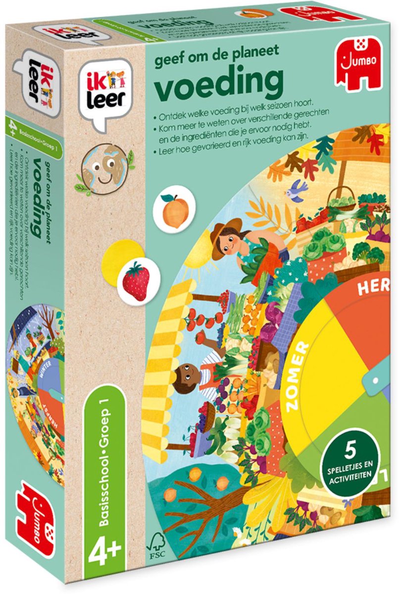 Ik leer jumbo - - geef om de planeet - voeding - educatief spel - vanaf 4 jaar