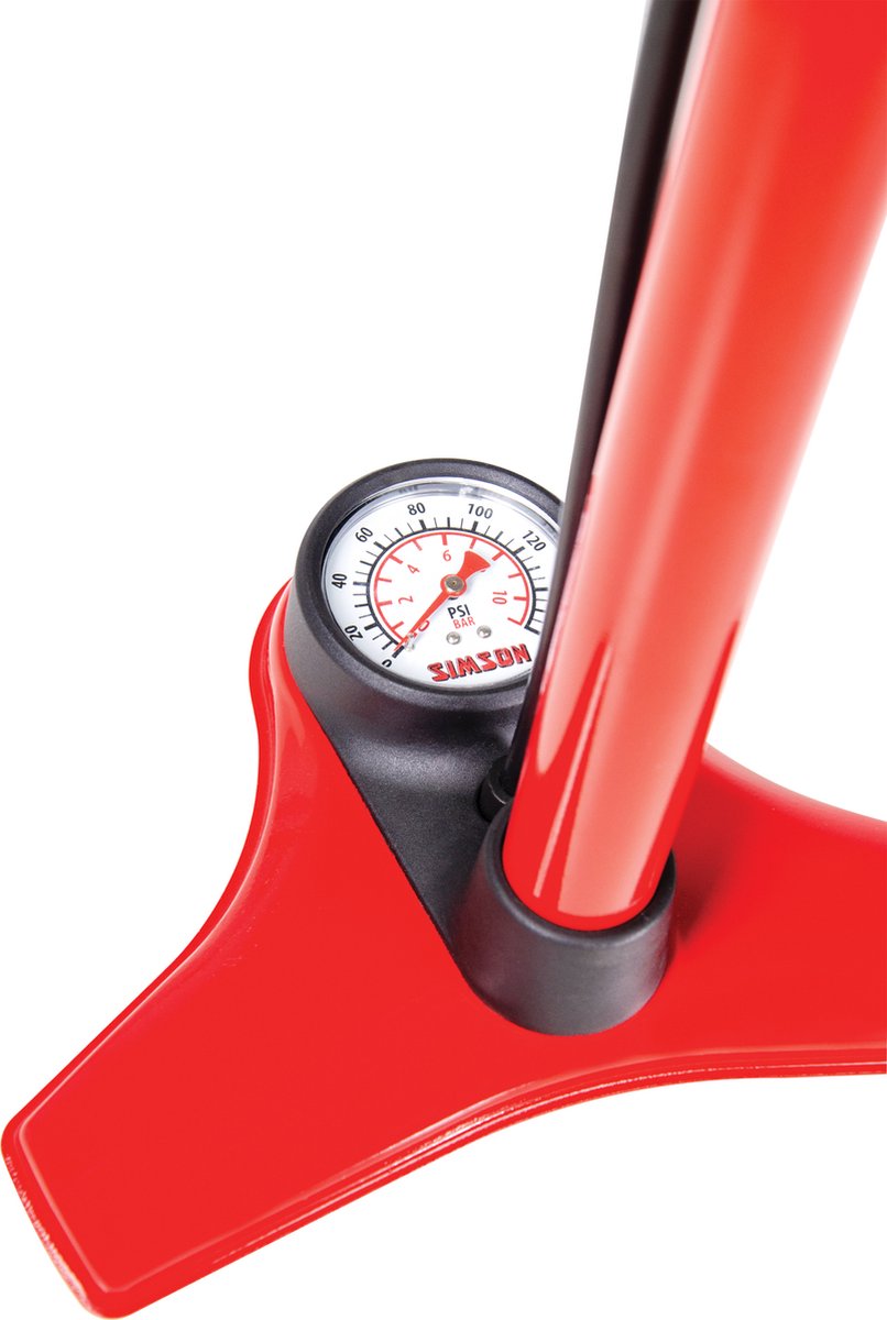 fietspomp Uitstekende hogedruk 60 cm rood