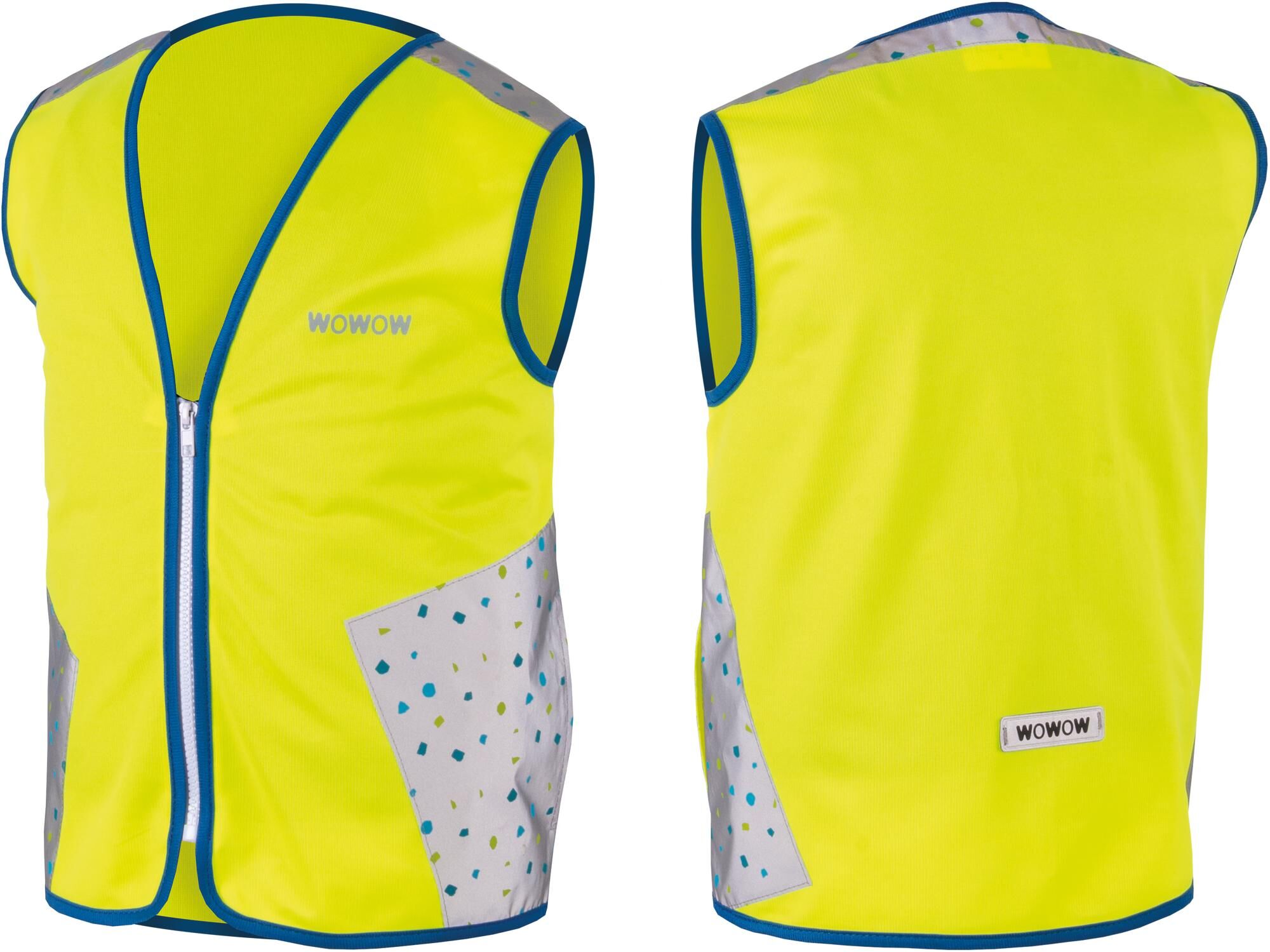 Wowow reflecterend kindervest terrazzo refl.vest terrazzo yellow s