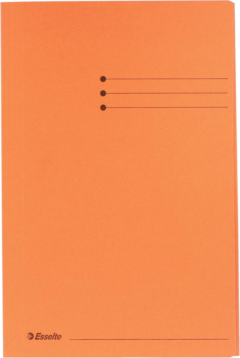 Esselte manilla 3-klepsmap - folio - 50 stuks - oranje