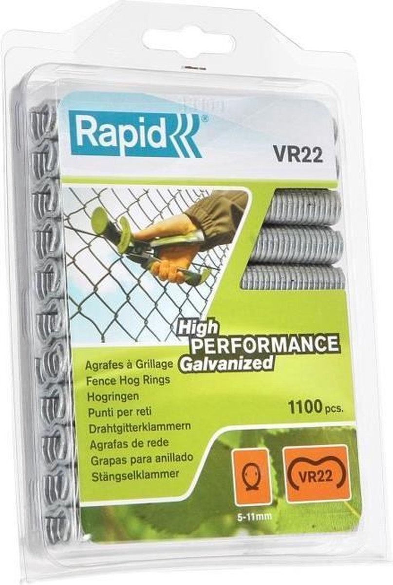 Rapid hogringen - gegalvaniseerd - 5-11 mm - dikte 2 mm - 1100 stuks
