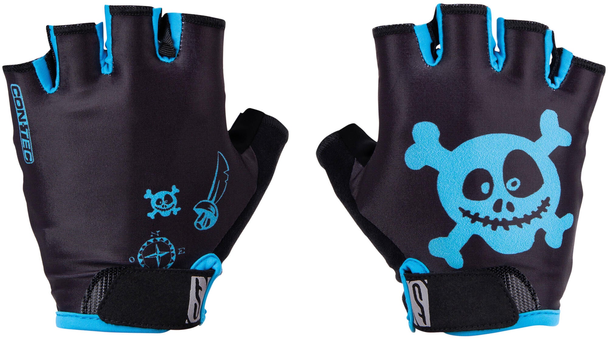Contec kinderhandschoen pirate ct kind.hand. pirate gr. l, black blue