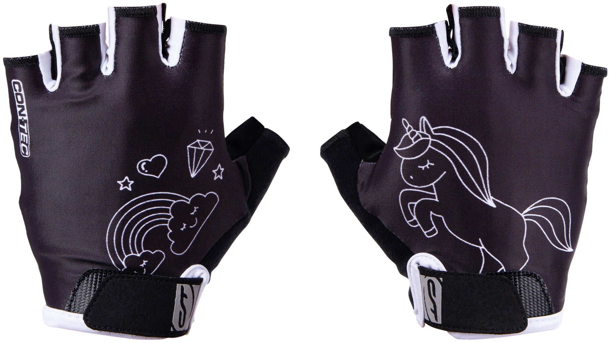 Contec kinderhandschoen unicorn ct glove unicorn black white - s