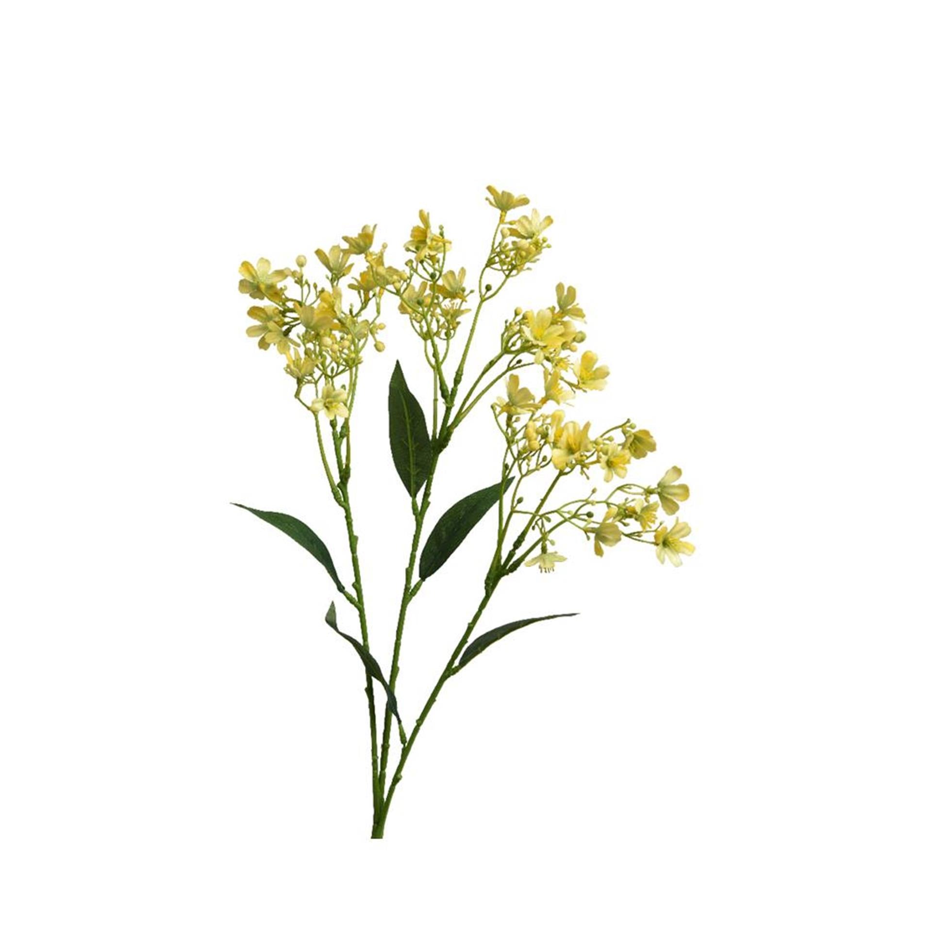 Decoris kunstbloem jasmijn h72cm geel