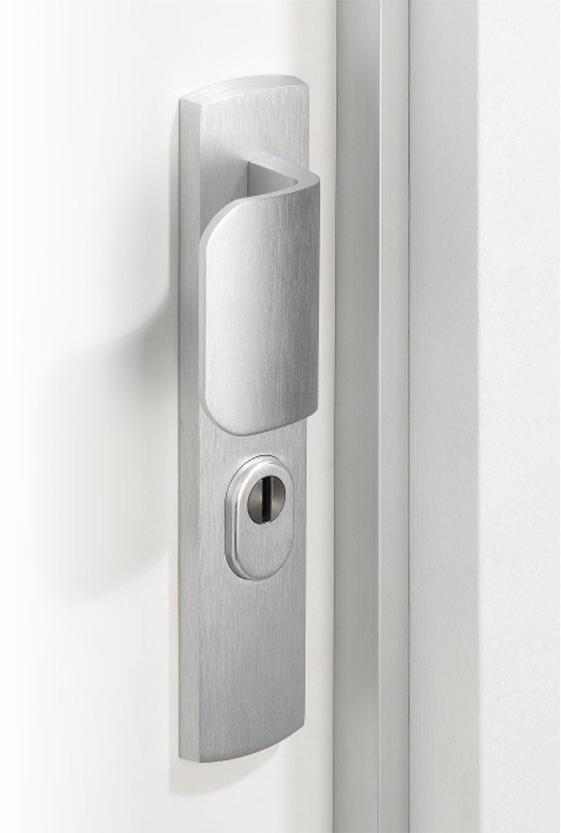 Axa deurbeveiligingsstrip m3-ex lengte 215cm kozijnhoutdiepte 5-9mm aluminium geanodiseerd f1 skg* 7603-05-91