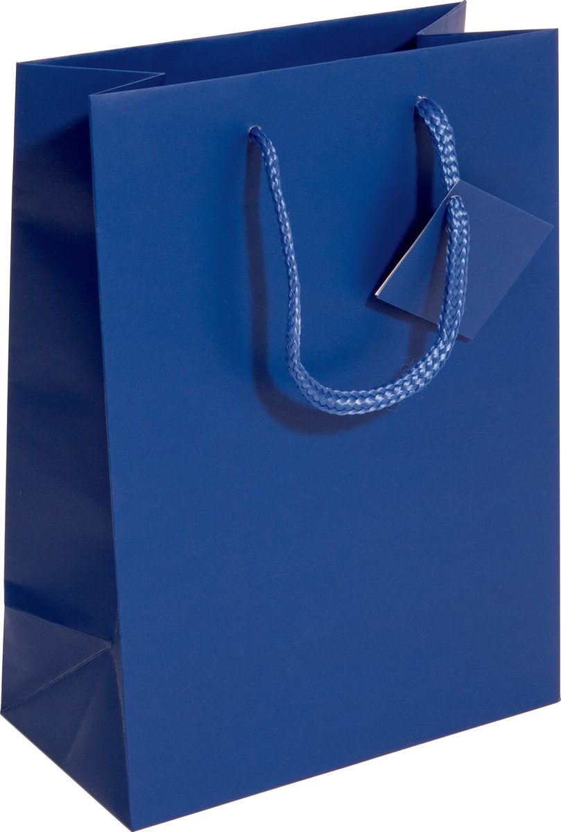Sigel cadeautas - klein - 170x230x90 mm - ultramarijn blauw - si-gt504