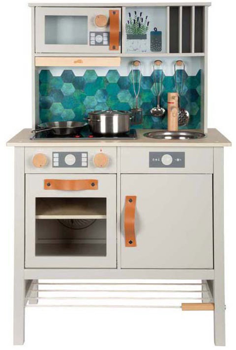 Small foot - houten speelkeuken lekker grijs