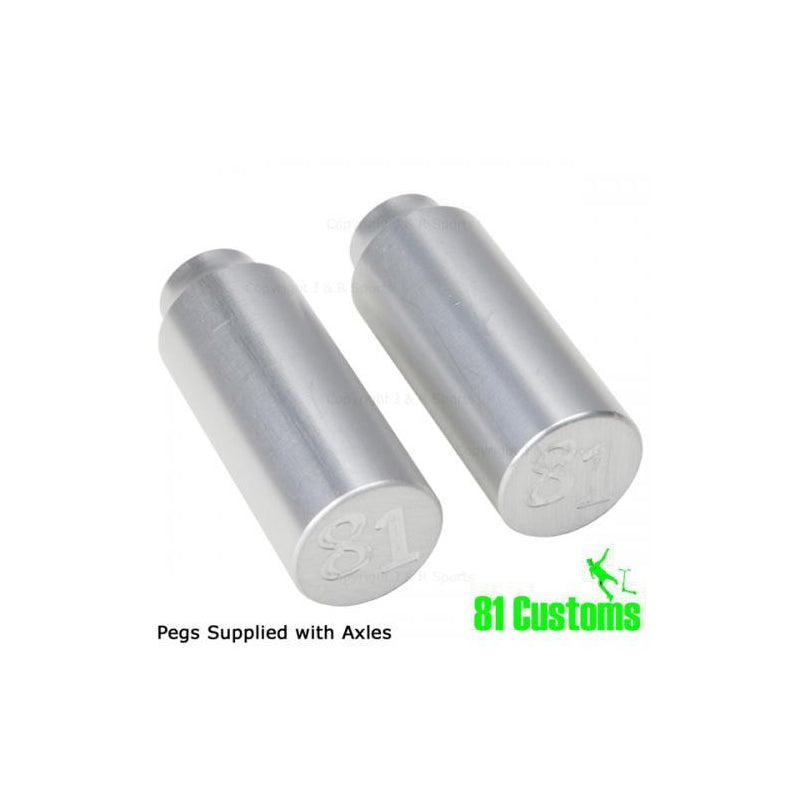 81 custom pegs pair - silver