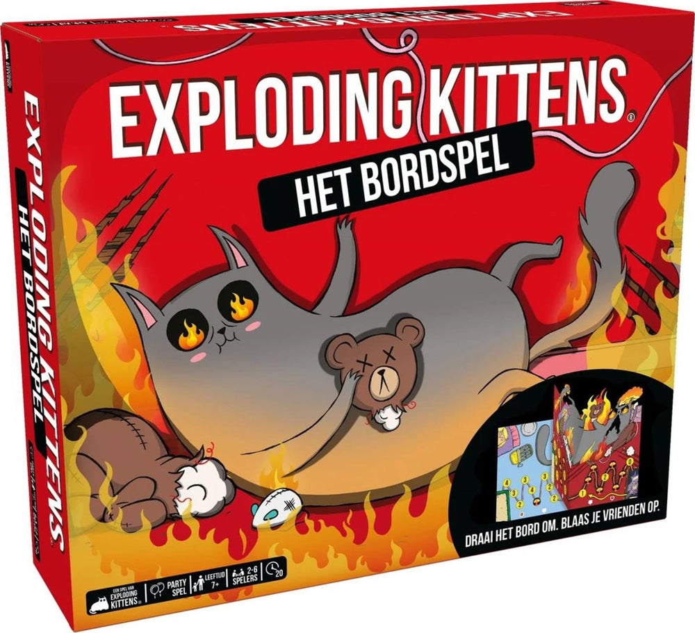 Asmodee exploding kittens het bordspel - partyspel - vanaf 7 jaar - 2-6 spelers - humor gegarandeerd
