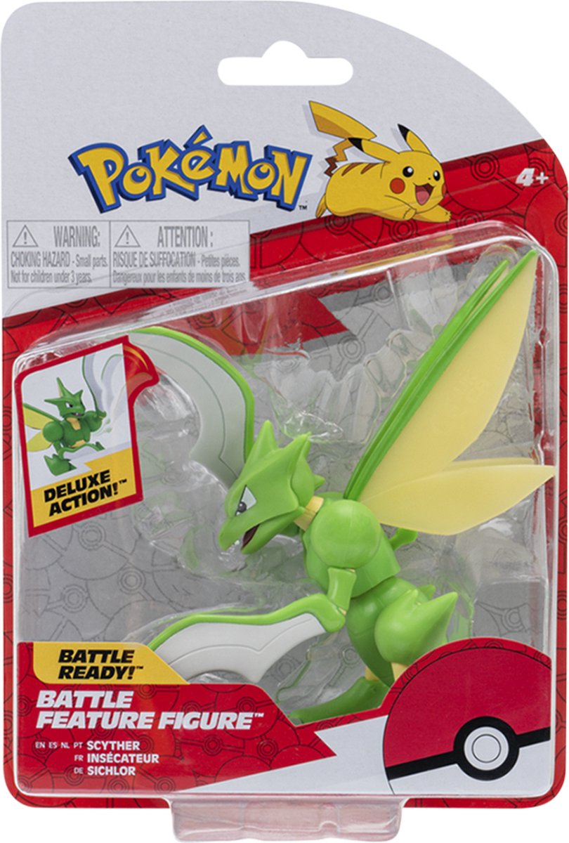 Pokémon-gevechtsfunctie met diverse figuren