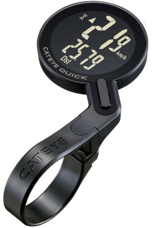 Cateye quick cc-rs100w fietscomputer - draadloos - zwart