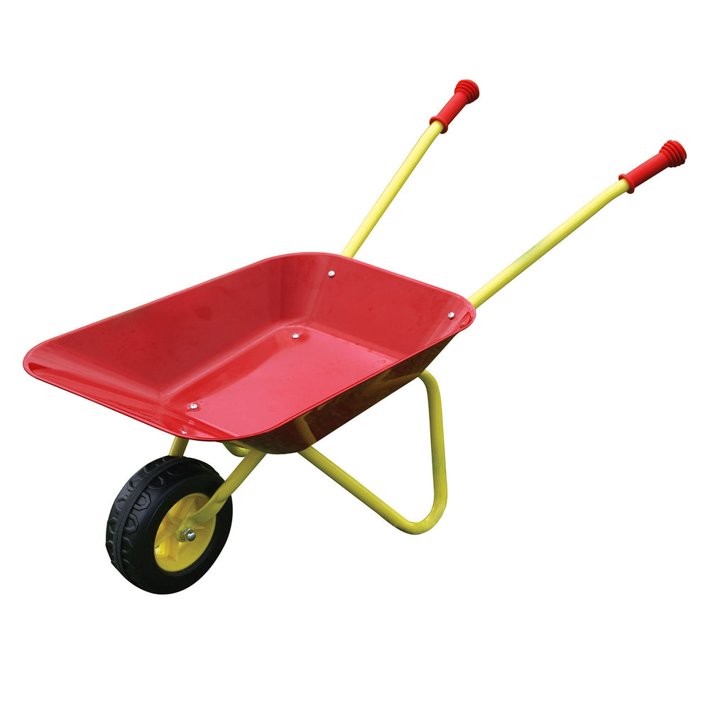 Jonotoys metalen kruiwagen rood