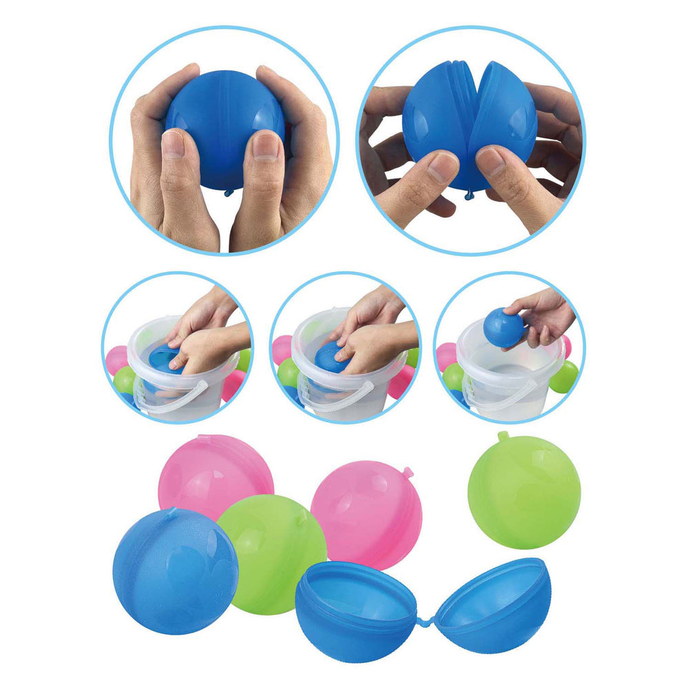 Speelplezier hervulbare waterballen, 6st.
