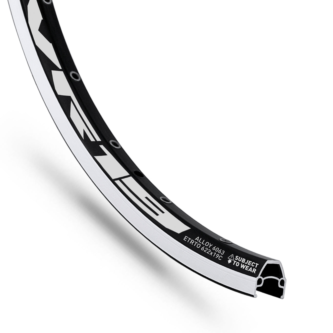 Velg Rodi VR19 28 (622 x 19C) aluminium 36 gaats - zwart