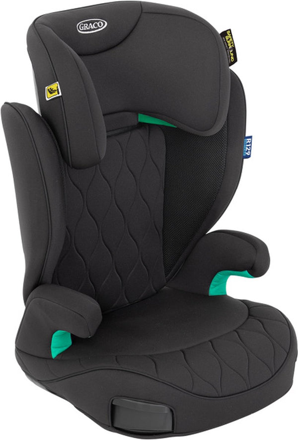 Graco affix - autostoeltje - isofix - inclusief zitverhoger en rugleuning - midnight - 100 tot 150 cm (ca. 3,5 tot 12 jaar) - i-size r129