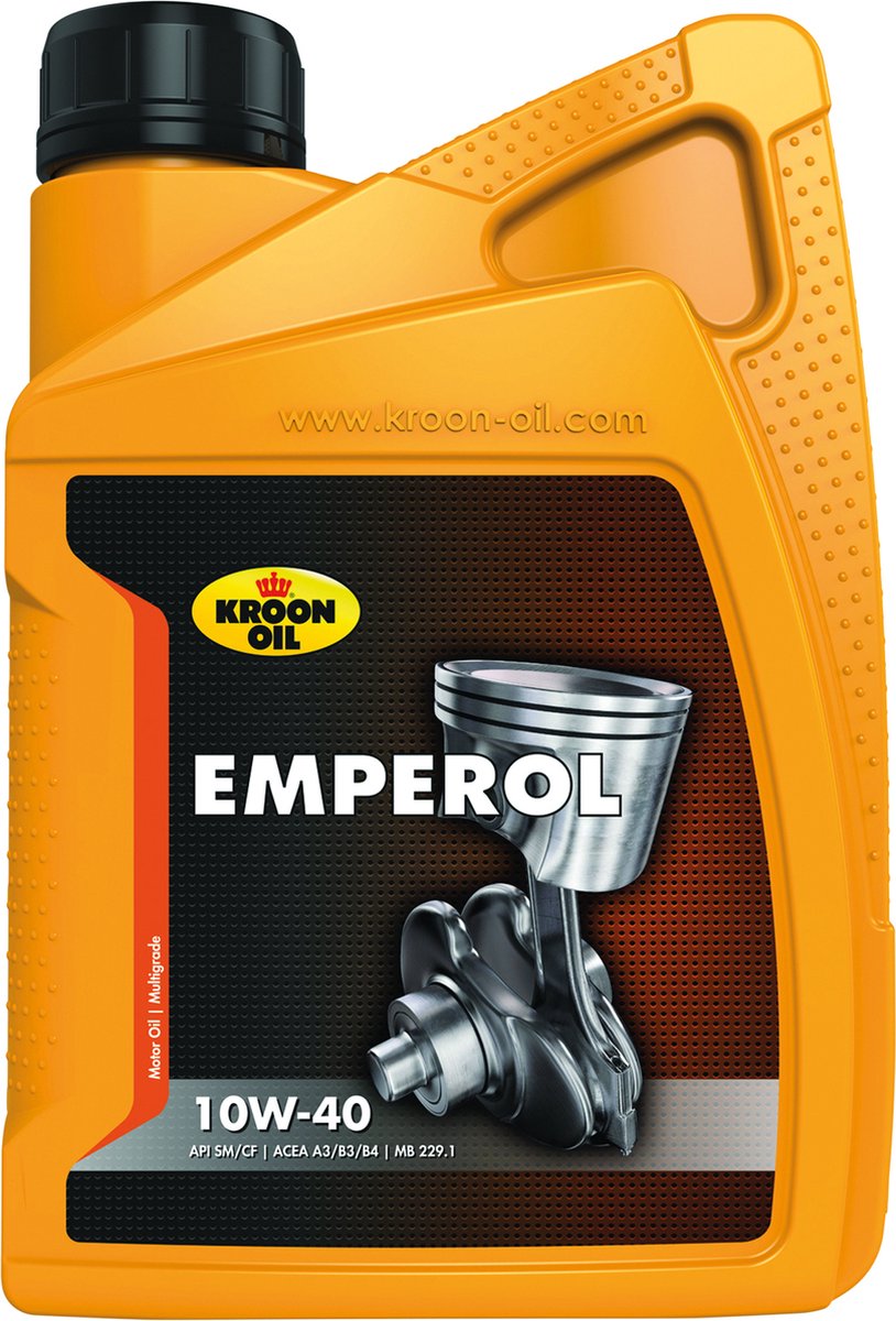Kroon-oil emperol - 10w-40 motorolie - semi-synthetisch - 1 liter - transparant