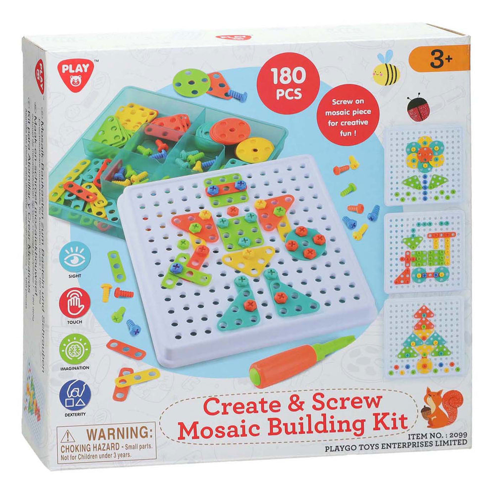 Speel constructieset mozaiek, 180dlg.