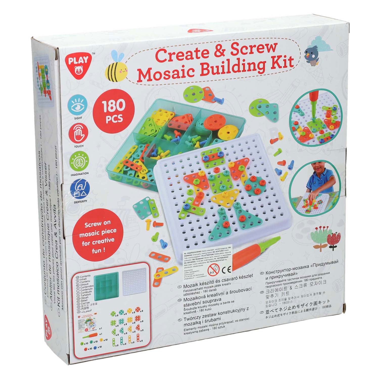 Speel constructieset mozaiek, 180dlg.