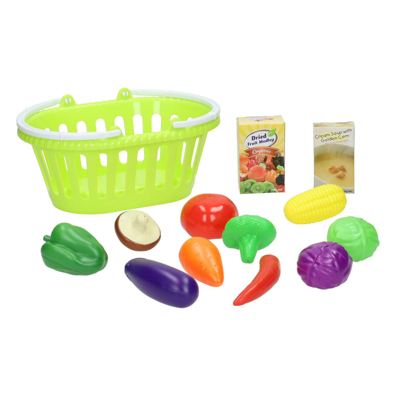 Speel mandje met groenten, 13dlg.