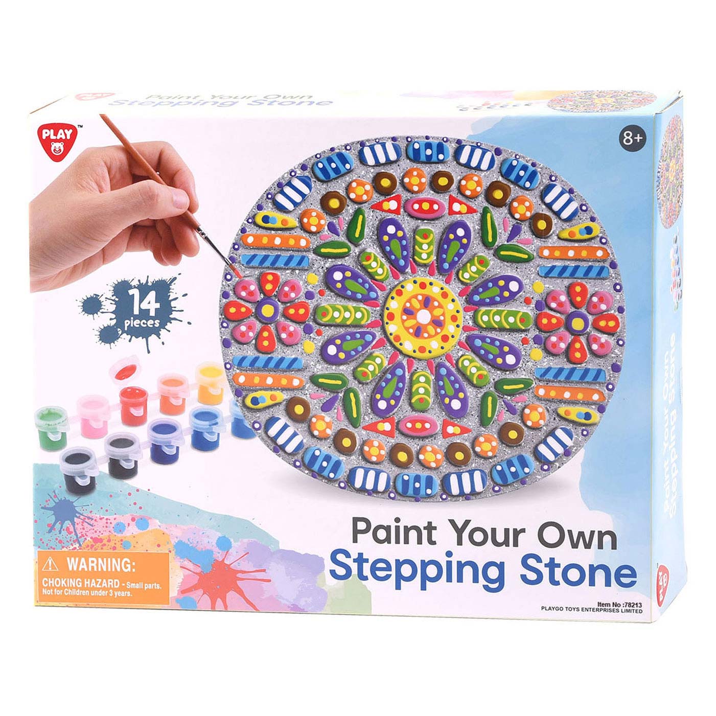 Speel Verf je eigen Cementen Stepping Stone, 14dlg.