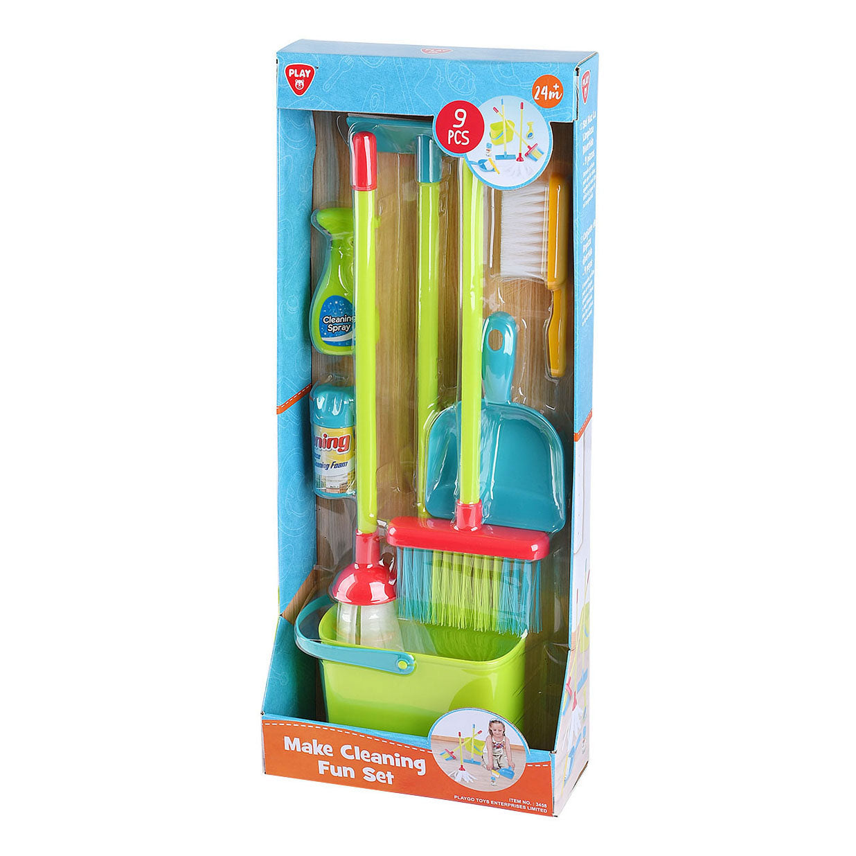 Speelschoonmaak speelset, 9dlg.