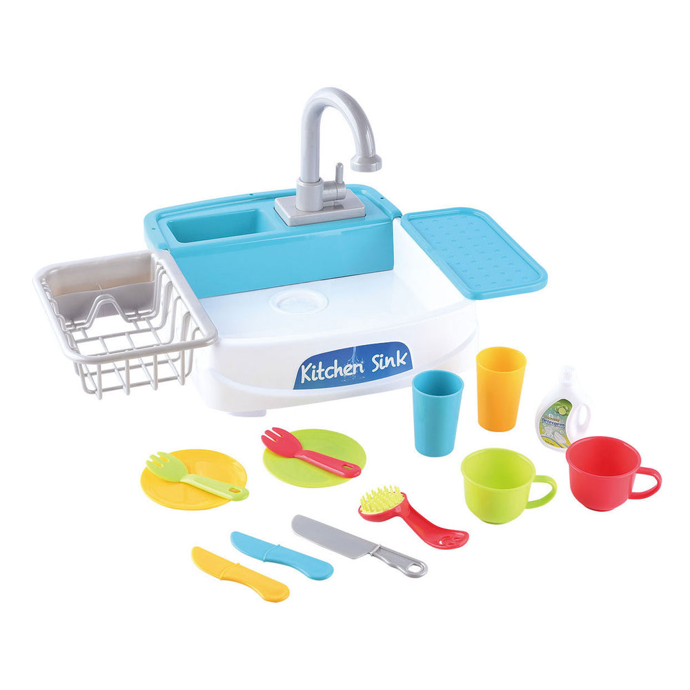 Speel afwas speelkeuken speelset, 18dlg.