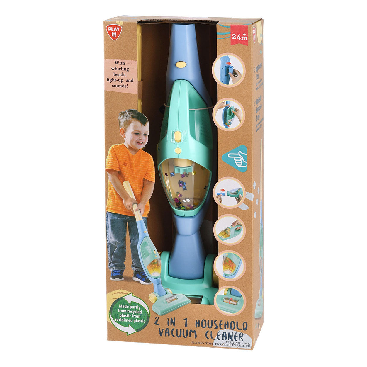 Speel 2in1 draadloze stofzuiger met licht en geluid