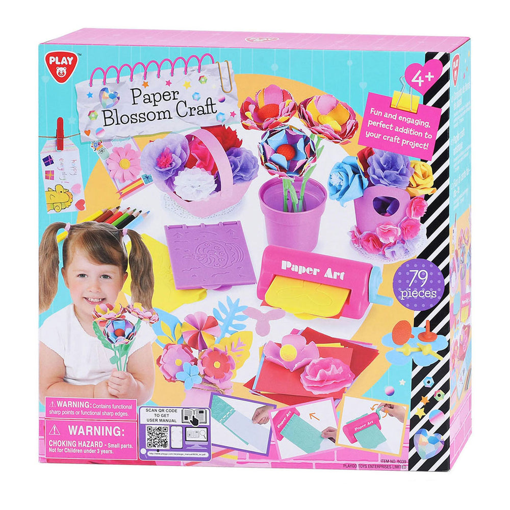 Speel papier bloemen maken knutselset, 79dlg.