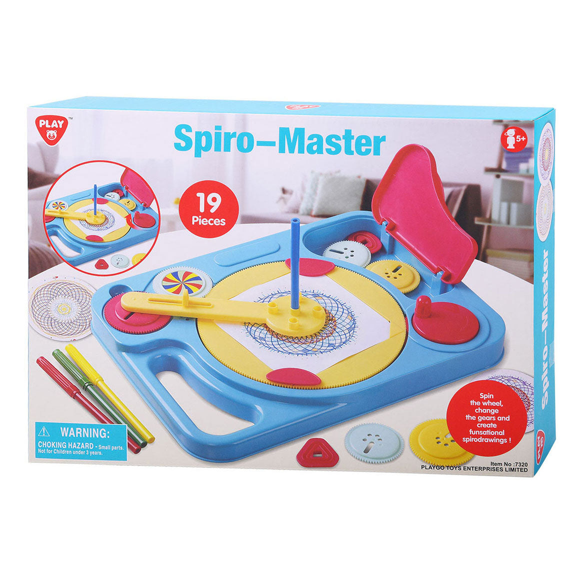 Speel spirograaf meester tekenset, 19dlg.