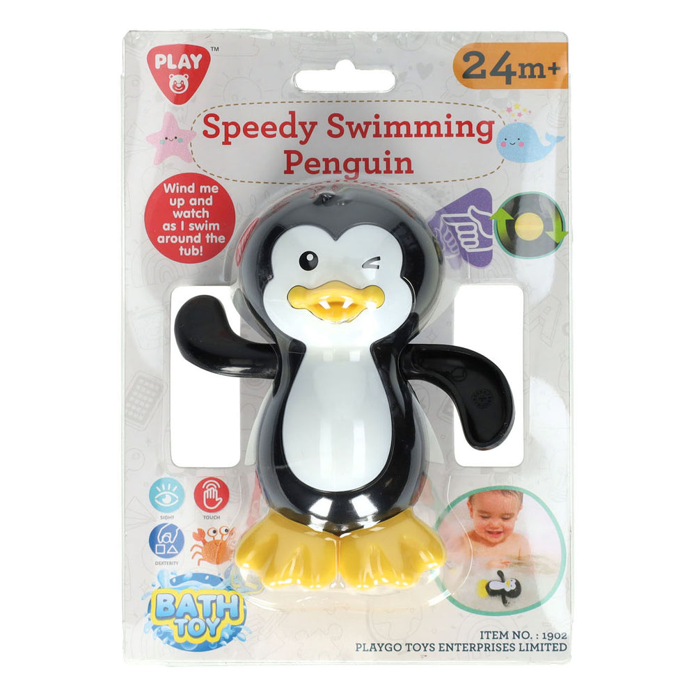 Speelbadspeelgoed snelle zwemmende pinguïn