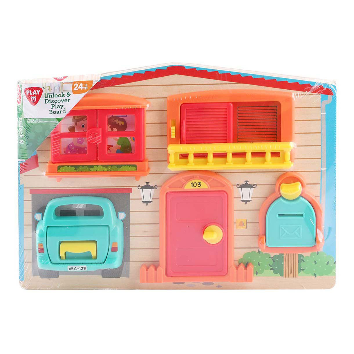 Speel ontgrendel en ontdek speelbord hout huis