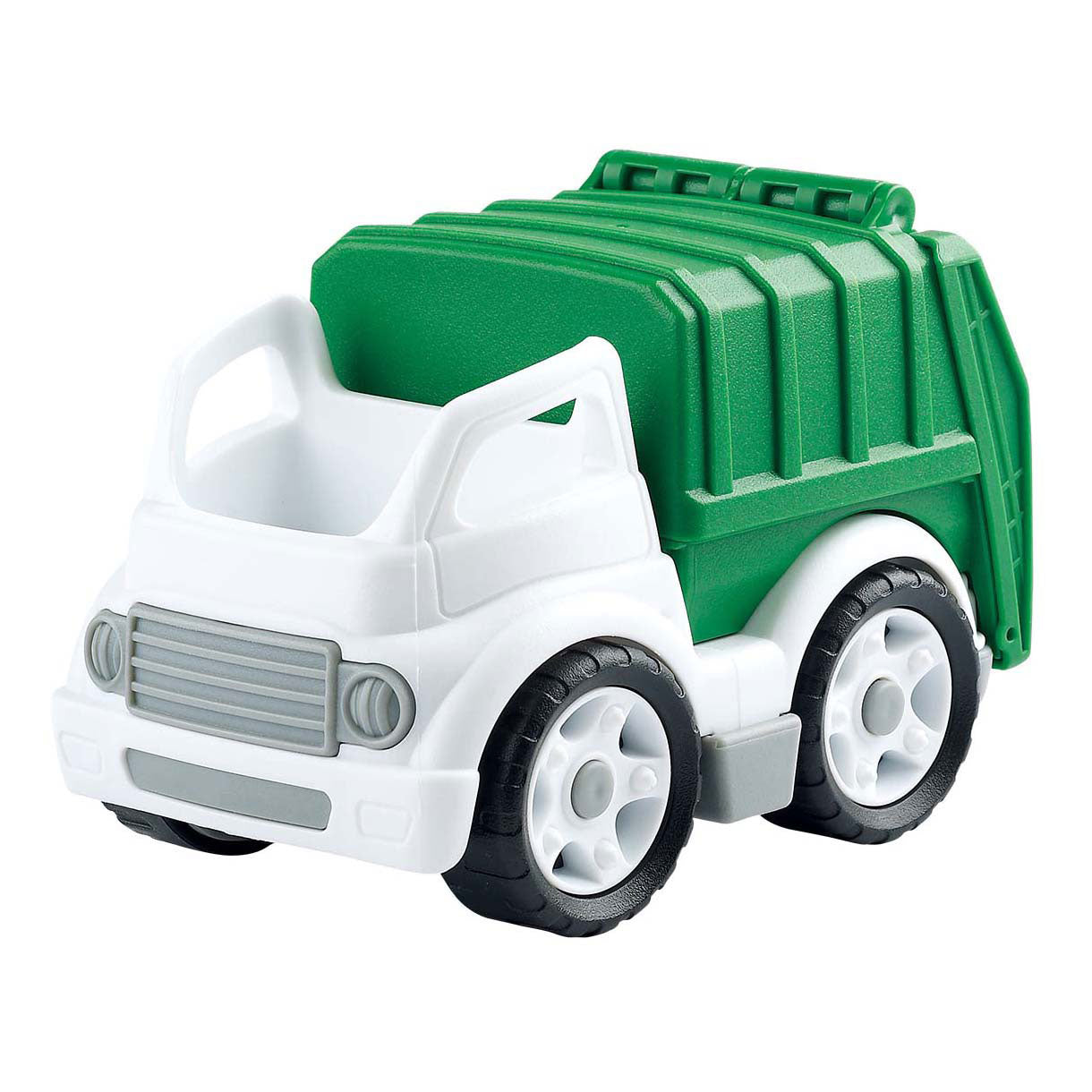 Speel biobased vuilniswagen wit groen