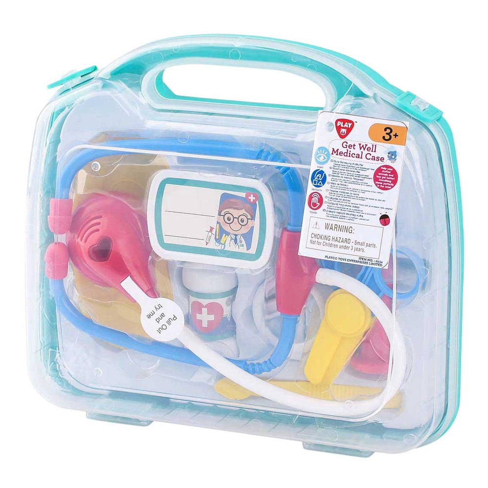 Playgo dokter speelgoedkoffer set voor kinderen rollenspel.