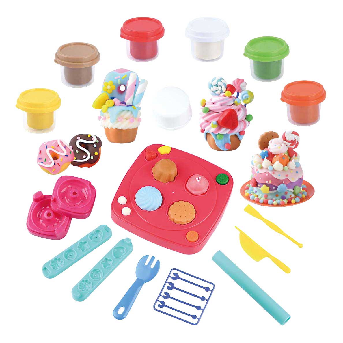 Playgo toetjes kleiset - 6 kleipotjes