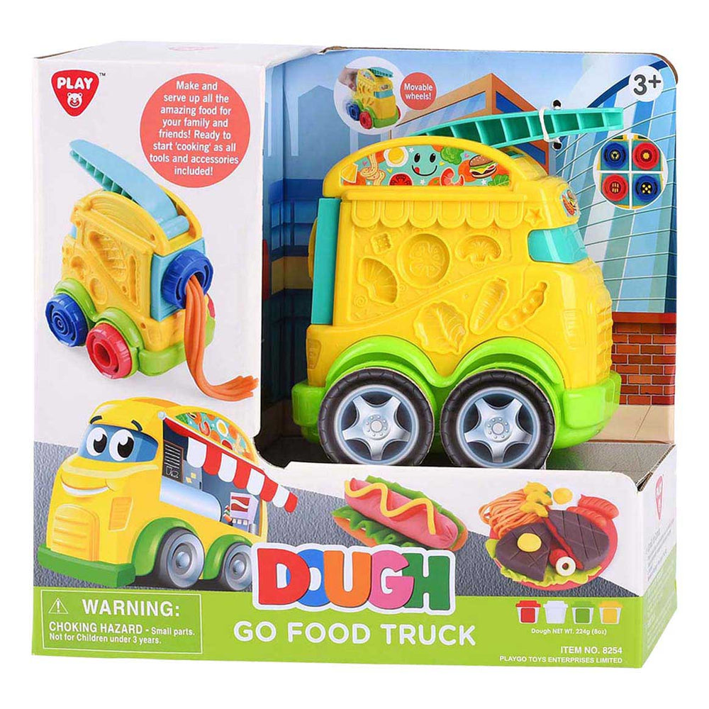 Playgo food truck kleiset - 4 kleipotjes