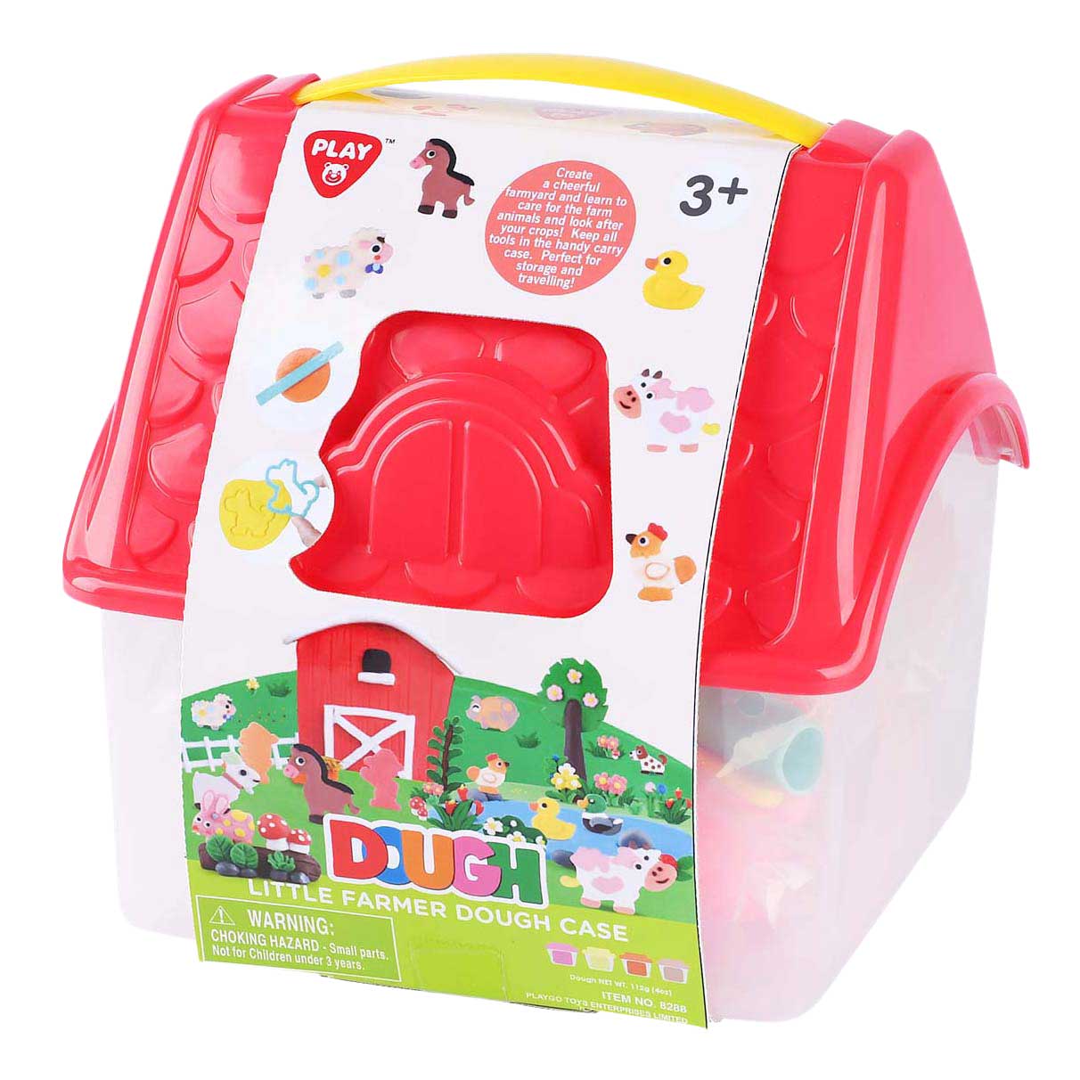 Playgo kleine boerderij kleiset - 4 kleipotjes