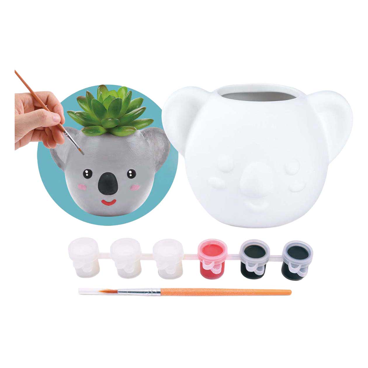 Playgo schilder je eigen koala bloempotje - 8dlg.