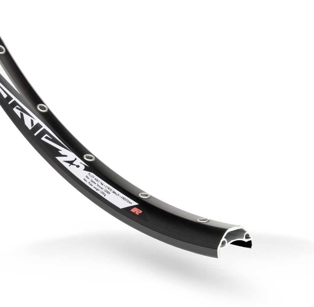 Velg Rodi TRYP 25 28 29 622 x 25C aluminium 32 gaats schijf - zwart