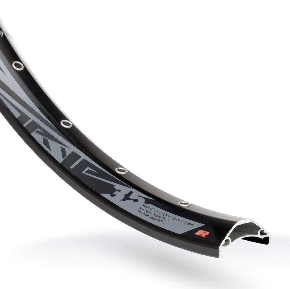 Velg Rodi TRYP 35 27.5 584 x 35C aluminium 32 gaats schijf - zwart