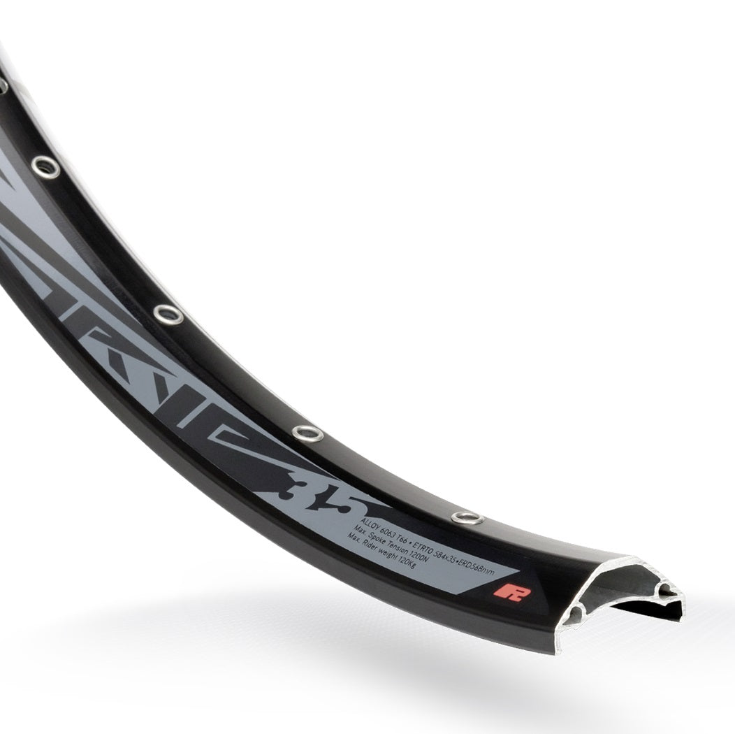 Velg Rodi TRYP 35 27.5 584 x 35C aluminium 32 gaats schijf - zwart