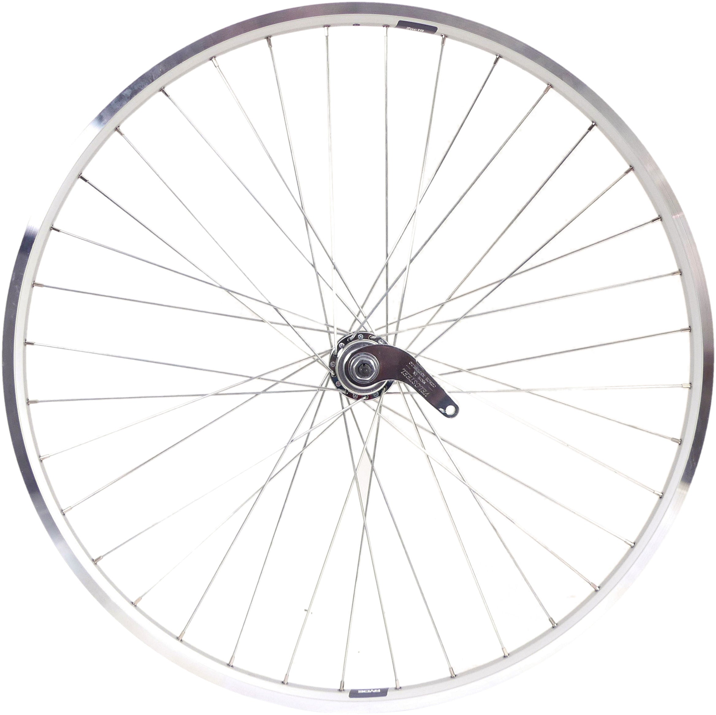 Achterwiel 28 x 1 4 zac 19 met favoriet remnaaf - zilver