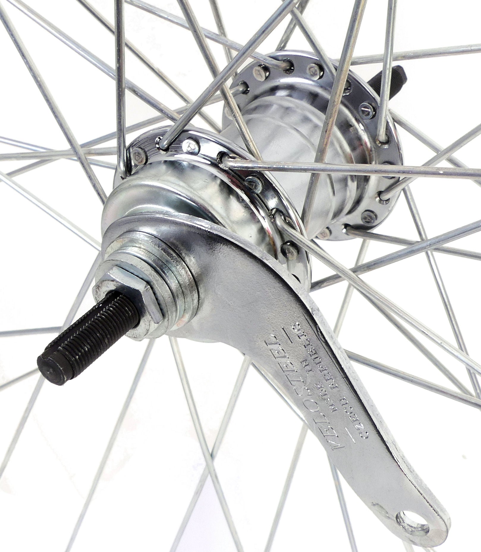 Achterwiel 28 x 1 4 zac 19 met favoriet remnaaf - zilver