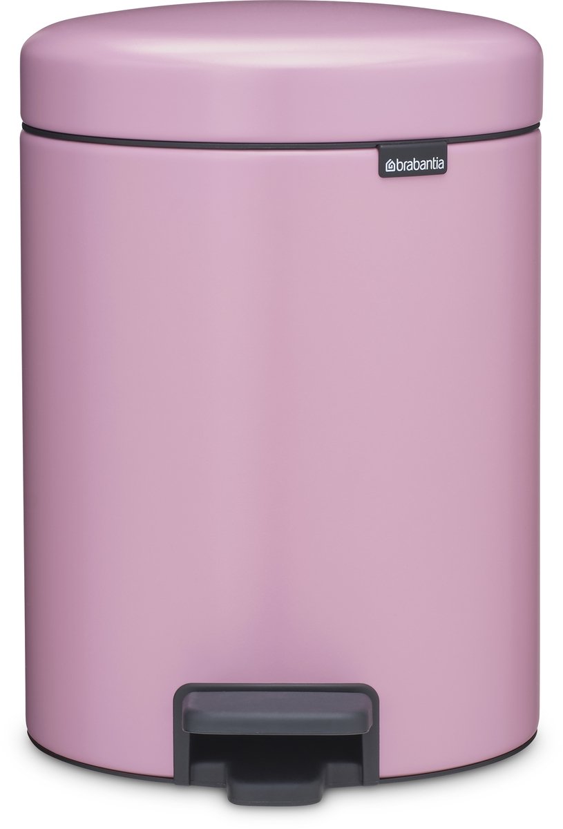 Brabantia newicon prullenbak - 5 liter - badkamer - lilac pink