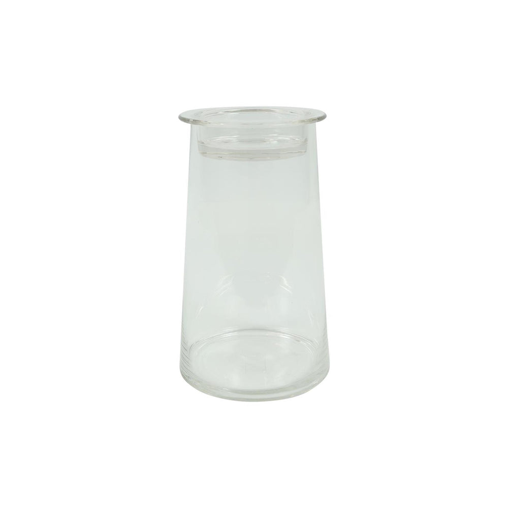 Countryfield deco glas hanny met komdeksel helder 14xh23,5cm