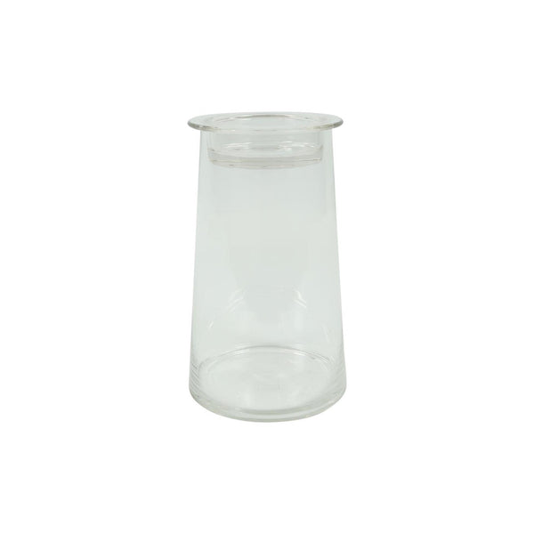 Countryfield deco glas hanny met komdeksel helder 14xh23,5cm