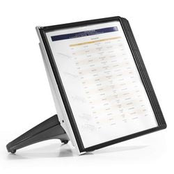 Bureaustandaard met 5 panelen display durable 5540n pp zwart